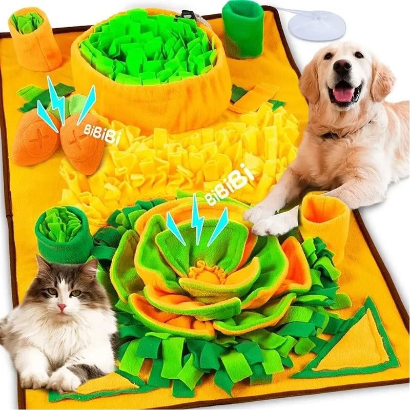 Large snuffle mat for dogs for enrichment foraging and slow feeding