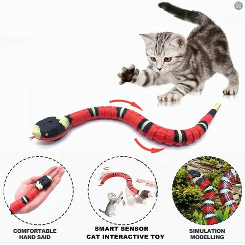 Automatic interactive smart cat teaser toy for indoor cats