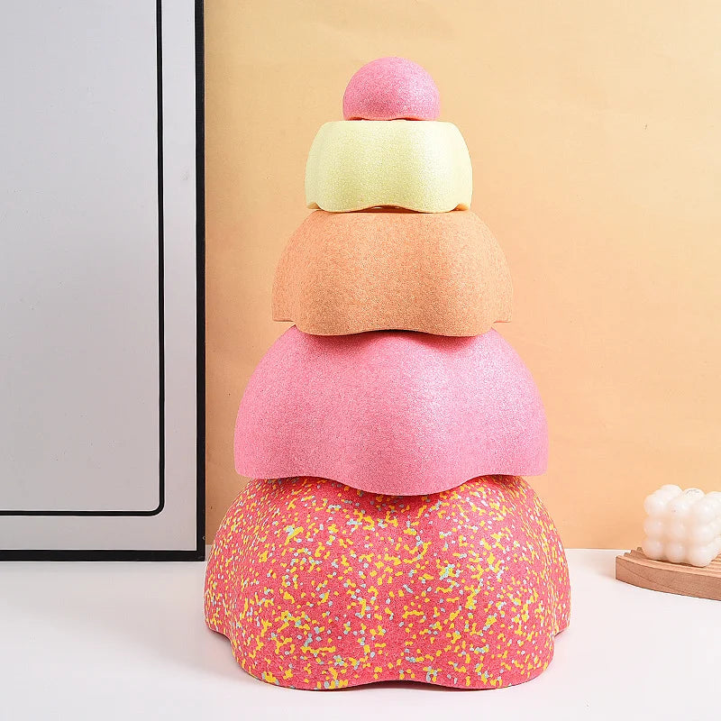 Children's balance stepping stones set for indoor active play
