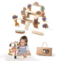Woodland Balancing Blocks wooden animal stacking set