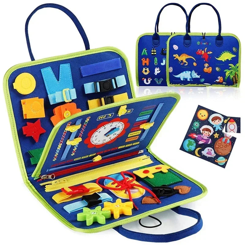 Montessori felt busy board quiet activity book travel toy for toddlers