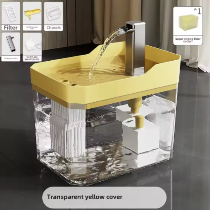 Filtered cat water fountain lifestyle